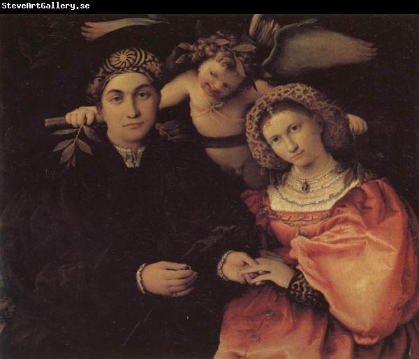 Lorenzo Lotto Portrait of Messer Marsilio and His Wife